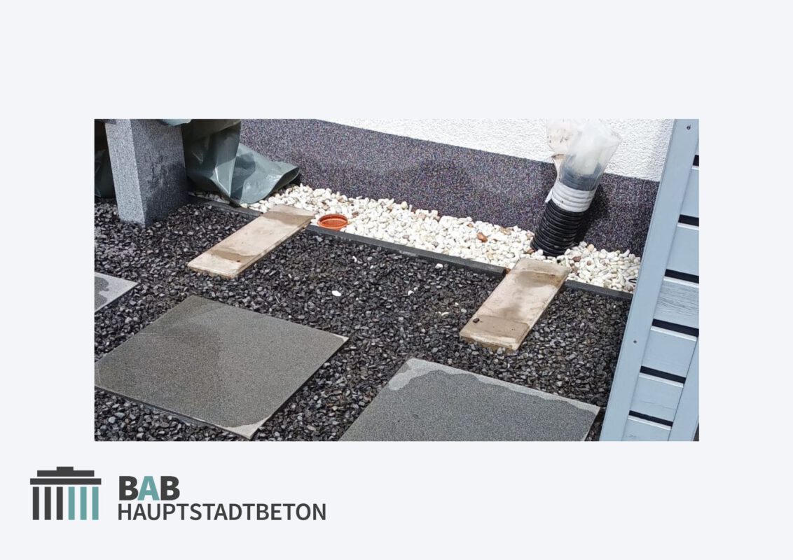 Eingebautes Betonfundament 2